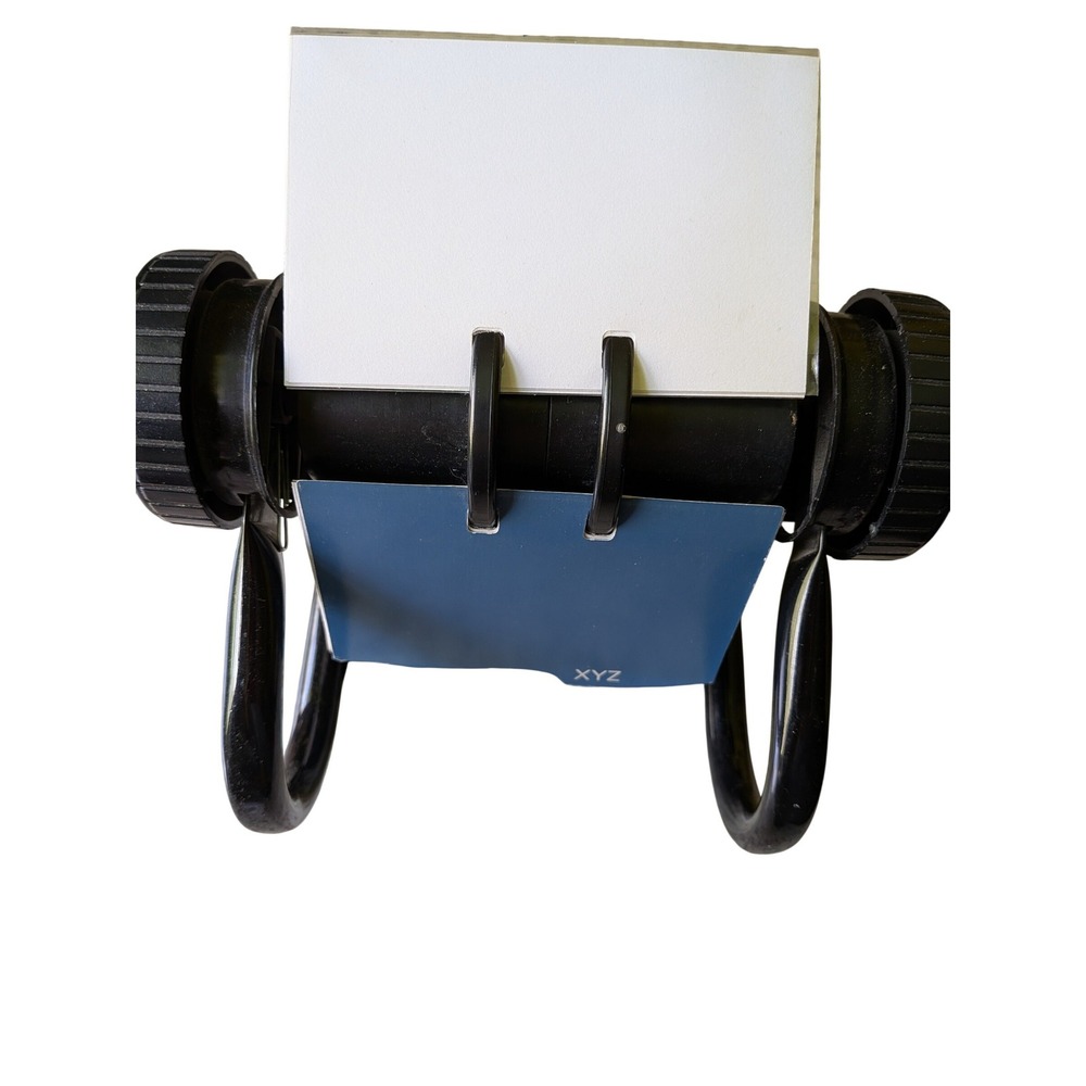 Rolodex Rotary Business Card File Desk Organizer Vintage Aesthetic Professional
